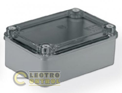 Коробка распределительная Box  размер 150х110х70 IP 56 без сальников, прозрачная крышка