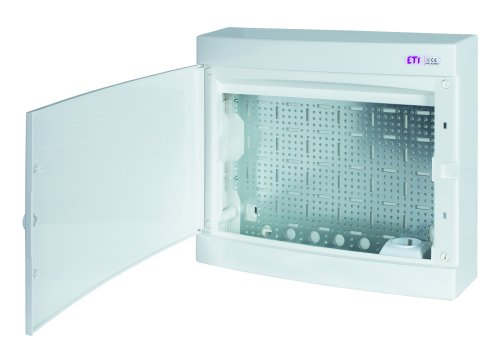 Щит пластиковый наружного исполнения ECT 2x18PO MEDIA (8xRJ, розетка 230V, белая дверца) 1101309