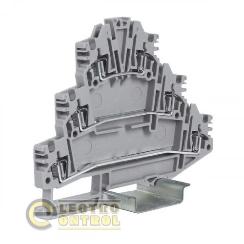 Клемма пружинная трехуровневая ЕSP3-HLD.2 (2,5 мм2, 3-уровн., серая) 3903186