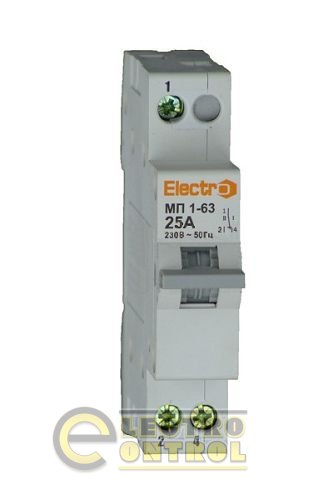 Переключатель напряжения 1 полюс    40A    I-0-II     230B/400B