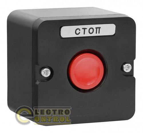 Пост кнопочный ПК722-1  10A  230/400B  (1 красная)