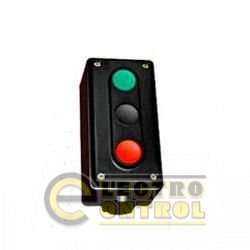 Пост кнопочный ПК722-3  10A  230/400B  (1 красная, 1 черная, 1 зеленая)