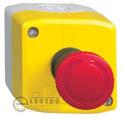 Пост-кнопка "АВАРИЙНАЯ"  ПК722  10A  230/400B  (1 красный грибок, корпус - желтый)