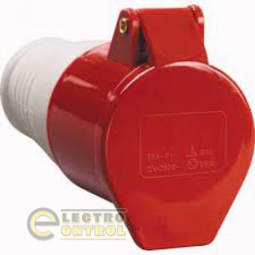Розетка РС -214 3 полюса + PE 16А 400В IP44