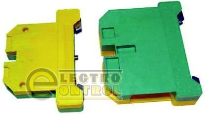 Клеммник заземления  наборный  35/35 сечение min/max  0,5-35    цвет - желто-зеленый