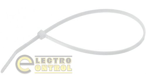 Хомут кабельный Хс пластиковый цвет-белый   размер  3mm x 150mm