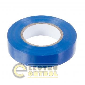 Лента изоляционная PVC  0,13mm  x  19mm x 20 метров, синяя     (упаковка 10 шт - 72х72х190)