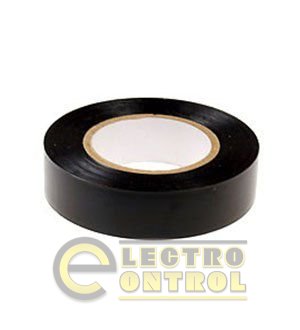 Лента изоляционная PVC  0,13mm  x  19mm x 20 метров, черная (упаковка 10 шт - 72х72х190)