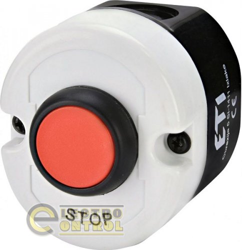 Кнопочный пост 1-модул. ESE1-V2 ("STOP", красный, корп. серо-черный) 4771440