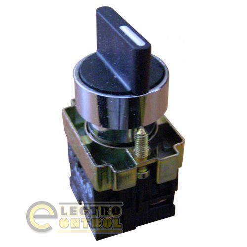 Кнопка ВD33 3-х позиційна, перемикач 29mm NO + NC