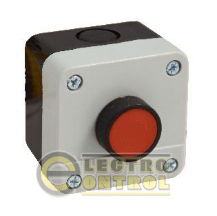 Пост кнопковий одномісний 10A 230/400B (червона N0+NC)