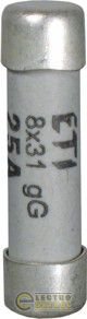 Предохранитель CH 8x32 gG 1A, 400V 2610000