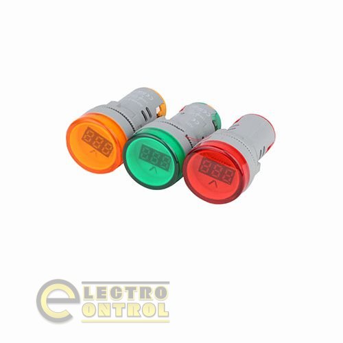 Вольтметр - индикатор AD22V  LED  матрица 22mm  красный 12В - 500В  АС