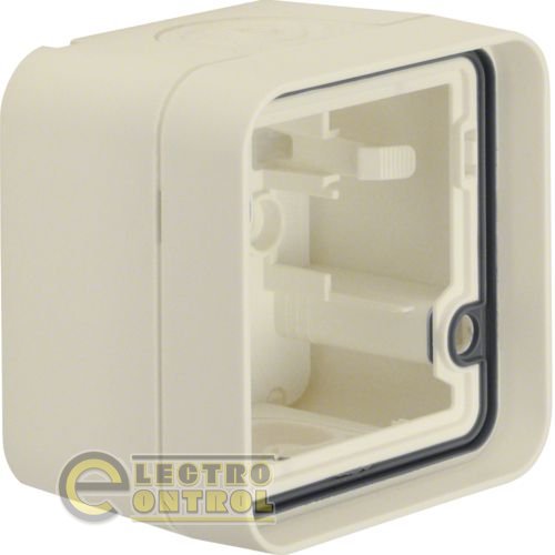 Корпус с рамкой 1Х для внешней установки, белый, W.1 Корпус с рамкой 1Х для внешней установки, белый, W.1