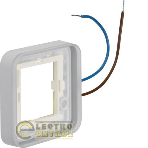 Рамка 1Х с белой подсветкой, для коробок внешней установки, 0.3мА/230В, W.1 Рамка 1Х с белой подсветкой, для коробок внешней установки, 0.3мА/230В, W.1