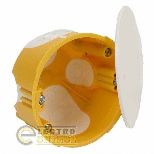 Коробка универсальная с крышкой в &#8203;&#8203;гипсокартонные стены &#216;73х45 мм