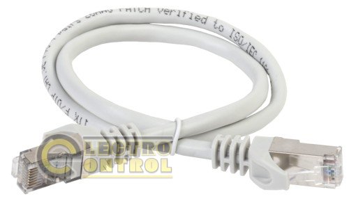 Коммутационный шнур (патч-корд), кат.5Е FTP, 0,5м, серый