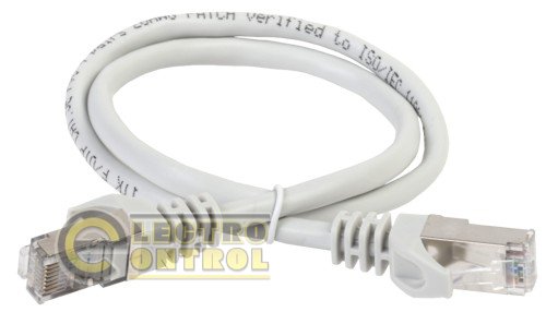 Комутаційний шнур ( патч-корд), кат.6 FTP, 0,5м, сірий
