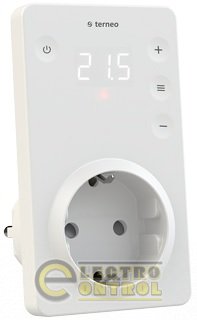 Терморегулятор в розетку terneo srz c сенсорными кнопками Терморегулятор в розетку terneo srz c сенсорными кнопками