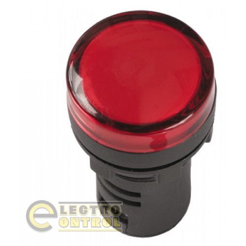 Світлосигнальний індикатор AD22 (LED) матриця 22mm червона 48В АС/DC