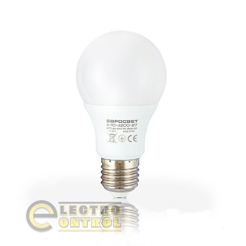 Светодиодная лампа A-10 10W 3000K E27 220V A-10-3000-27 Светодиодная лампа A-10 10W 3000K E27 220V A-10-3000-27
