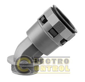Муфта 45 градусов труба - коробка, IP66/IP68  д.23