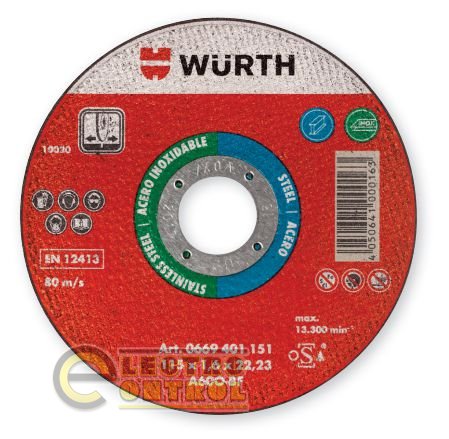 Коло відрізне STEEL / A2-SR-TH1,0-BR22,23-D125MM