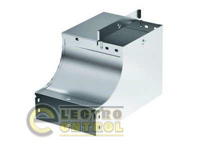 Угол CSSD 90 вертикальный внутренний переходник правосторонний осн.100 H80, нержавеющий