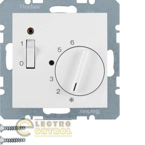 Регулятор температуры помещения, 250В, полярная белизна S.1 Регулятор температуры помещения, 250В, полярная белизна S.1