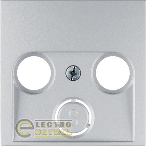 Накладка для антенной розетки 2/3 отвори, алюминий B.х Накладка для антенной розетки 2/3 отвори, алюминий B.х