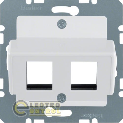 Накладка для модулів Modular Jacks "Krone", полярна білизна матова S.1/B.х