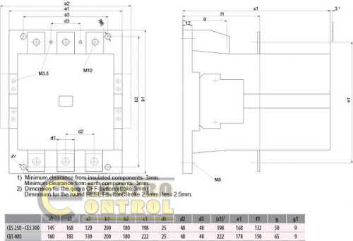 Контактор силовий CES 230V AC 250.22 (132 kW) 4646571