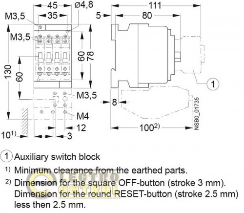 Контактор CES 9.10 (4 kW) 110V AC 4646511