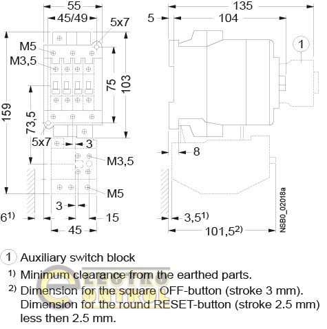 Контактор CES 45.00 (22 kW) 110V AC 4646559