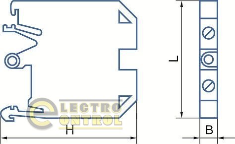 Клеммник заземления  наборный  35/35 сечение min/max  0,5-35    цвет - желто-зеленый