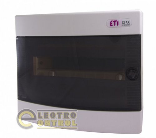 Щит наружный распределительный ECT 12PT (12 модулей, прозрачная дверь) 1101001