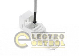 Монтажний адаптер для клем 2х серії 221, 221-502/000-004, гвинтовий монтаж, чорний