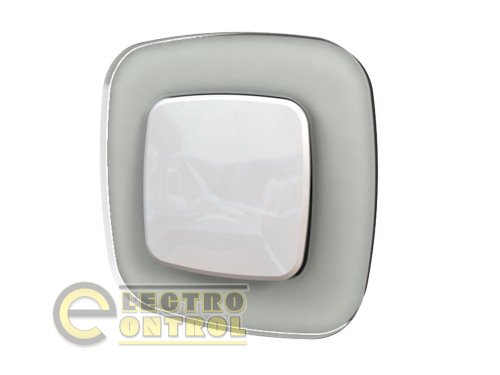 Рамка Legrand 755541 Valena ALLURE 1-постова універсальна Біле скло