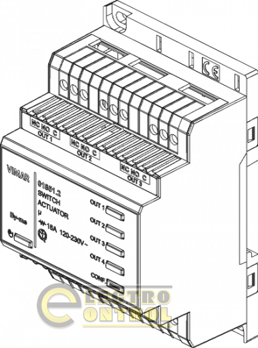 Актуатор 4-реле