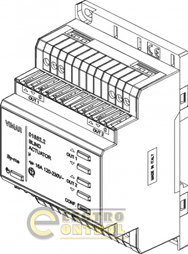 Актуатор для 2 приводов роллет