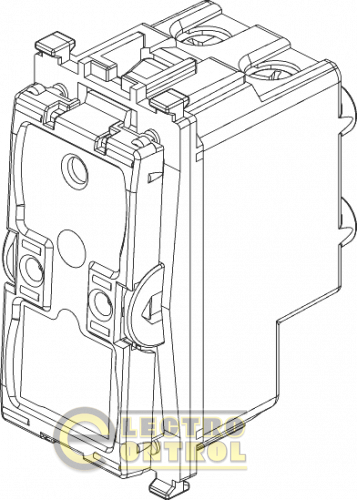 Подсвечиваемый механизм - 1П 16 АХ реверсивный выключатель