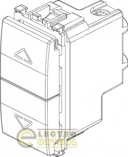 Выключатель 250 В~ - Две 1П НР 10 А нажимные взаимоблокируемые клавиши