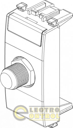 Коаксиальная розетка тип F - с соединителем “мама” тип F (IEC 60169-24)