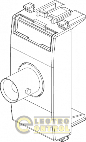 Розетка для EDP - Байонетное соединение, пайка коаксиального кабеля