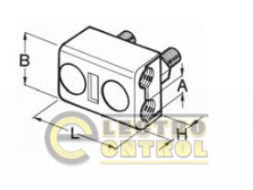 Затискач універсальний "краб" із двома гвинтами (латунь) 63мм2