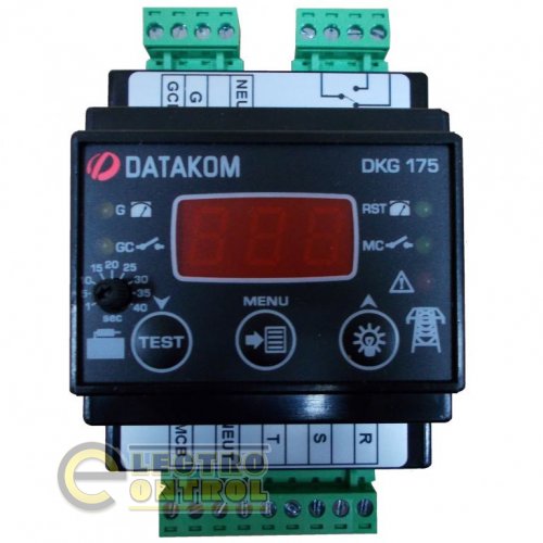 DATAKOM DKG-175  Контроллер автоматического ввода резерва (АВР), 230/400 VAC, монтаж на DIN рейку