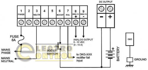 DATAKOM SMPS-2410 (24V/10A) Зарядний пристрій акумулятора c дисплеєм