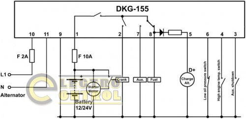 DATAKOM DKG-155 Контролер ручного керування генератором