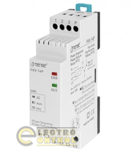 Реле контроля фаз устройство защиты 3-х фазного электромотора датчик PTC