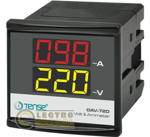 Мультиметр с трансформатором тока - электронный вольтметр + амперметр цифровой однофазный щитовой